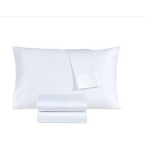 Sunham 800-Thread Count Triblend 4-Pc. Sheet Set, King - White